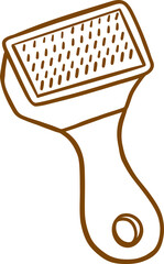 Grooming Comb With Simple Handle Design