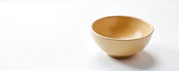 Close-up shot of an empty bowl on a stark white background, symbolizing hunger and food insecurity  The image evokes a sense of emptiness and need  , eating, empty, stark