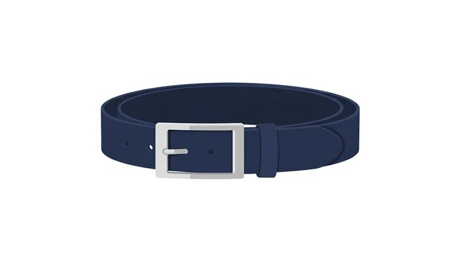 navy blue belt with silver buckle clip art preview