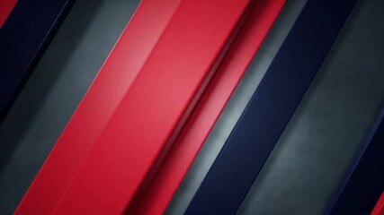 This image features a dynamic, abstract pattern of thick, diagonal stripes in red and dark gray/navy blue, suggesting a strong, modern, or tech-focused background. - Powered by Adobe