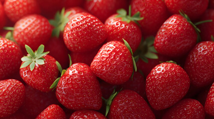 Strawberries Closeup Background Wallpaper