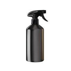 Fototapeta premium Sleek black spray bottle with ergonomic trigger Design enhances grip ensuring comfortable use Sprays liquids for cleaning or misting needs