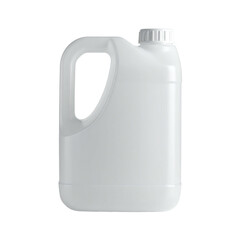 Empty white plastic jug with handle (1)