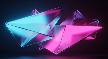 Glowing orbs & crystals illustration