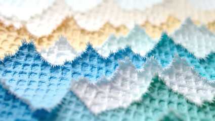 close up of a knitted fabric