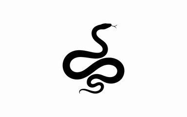 Obraz premium black and white snake