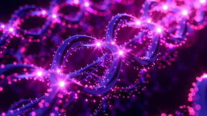 abstract background with glowing lights