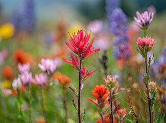 Vibrant wildflowers in a meadow (1)