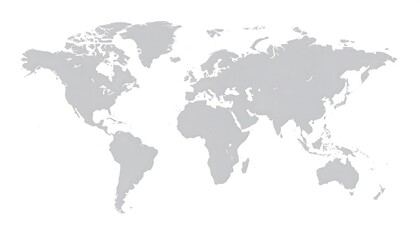 Light gray world map