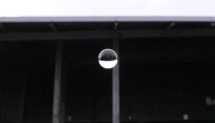 A water drop, architectural view
