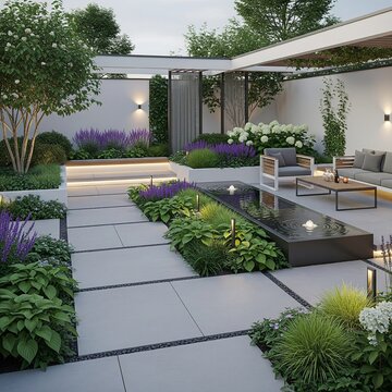 modern front garden design