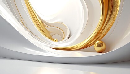 Abstract architectural scene