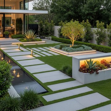 modern front garden design