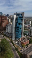 Fototapeta premium aerial view of Edmonton