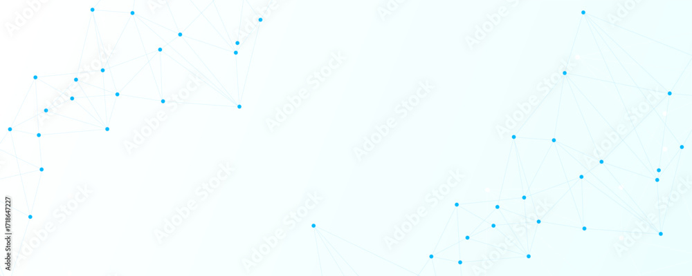 Poster digital plexus technology futuristic network background. minimal abstract background with blue netwo