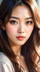 Close-up portrait of a beautiful woman (1)