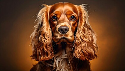 Close-up portrait of a Cocker Spaniel