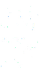 縦長サイズ 可愛らしく輝くキラキラ演出素材（水色・黄緑・青）透過背景