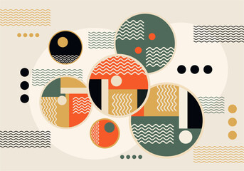 Geometric minimal design for flyer, poster, brochure cover, background, wallpaper, typography, or other printing products. Vector illustration