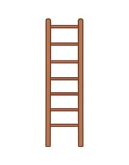 Illustration of a wooden ladder