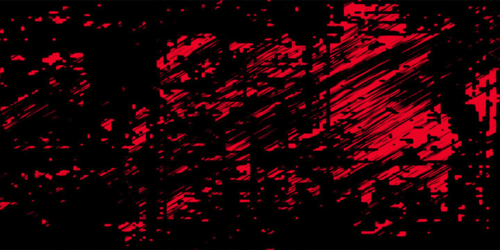 abstract red brushstroke with black halftone style Vintage dark pop art background Circle dots pattern retro Round spot classic texture