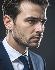 Close-up portrait of a man in a suit (1)