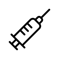 Dental Injection Line Icon of Dentistry Icon Set