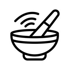 Herbal Preparation Line Icon of Holistic Therapies Icon Set