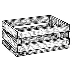 Open Slatted Crate