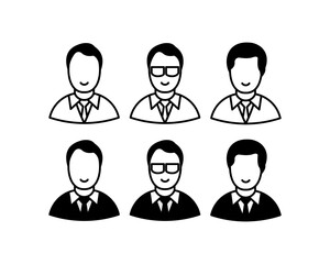 Mobilepeople line icon, persons outline and solid vector illustration, group linear pictogram isolated on black and white