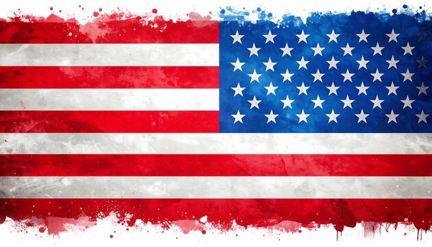 Grunge American flag
