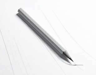Naklejka premium A minimal pencil sketch drawing