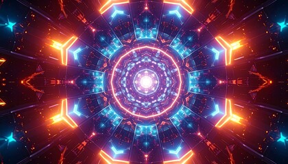 Obraz premium Abstract kaleidoscopic pattern