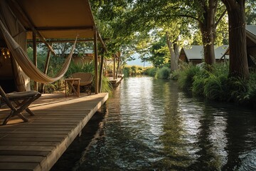 Fototapeta premium Camping, glamping