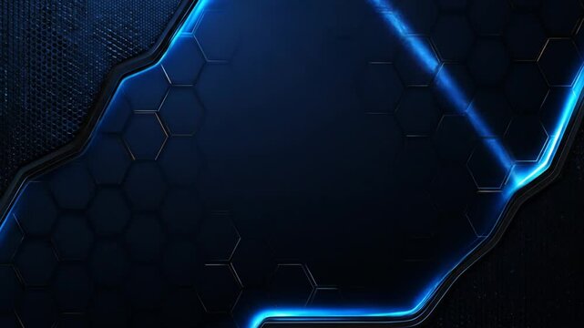 Abstract dark blue geometric background