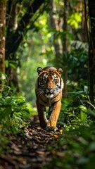 Tiger in dense jungle (1)