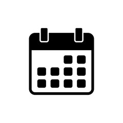 Calendar icon vector for web and mobile app. Calender sign and symbol. Schedule icon symbol