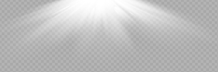 Sunlight a translucent special design of the light .transparent background. Vector blur in the light of radiance.