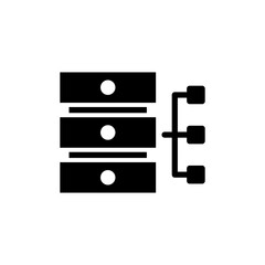 Database icon vector for web and mobile app. database sign and symbol