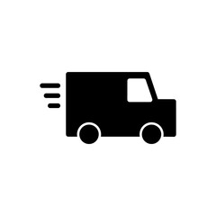 Delivery truck icon vector for web and mobile app. Delivery truck sign and symbol. Shipping fast delivery icon