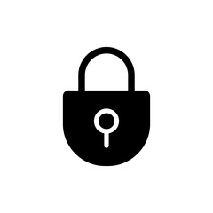 Lock icon vector for web and mobile app. Padlock sign and symbol. Encryption icon. Security symbol