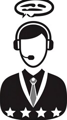 Customer service representative icon