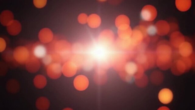 Light Leaks abstract 4K footage. Moving blinking circle lens glow flare bokeh overlays, animation defocused blurred color background. Compositing over your footage, stylizing , transitions