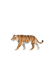 Friendly predatory animal cute walking tiger icon.ai