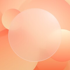 3D背景素材_グラスモーフィズム_オレンジ