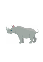 Wild African Rhinoceros Icon.ai