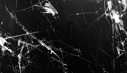 Cracked glass surface