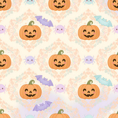 halloween seamless pattern