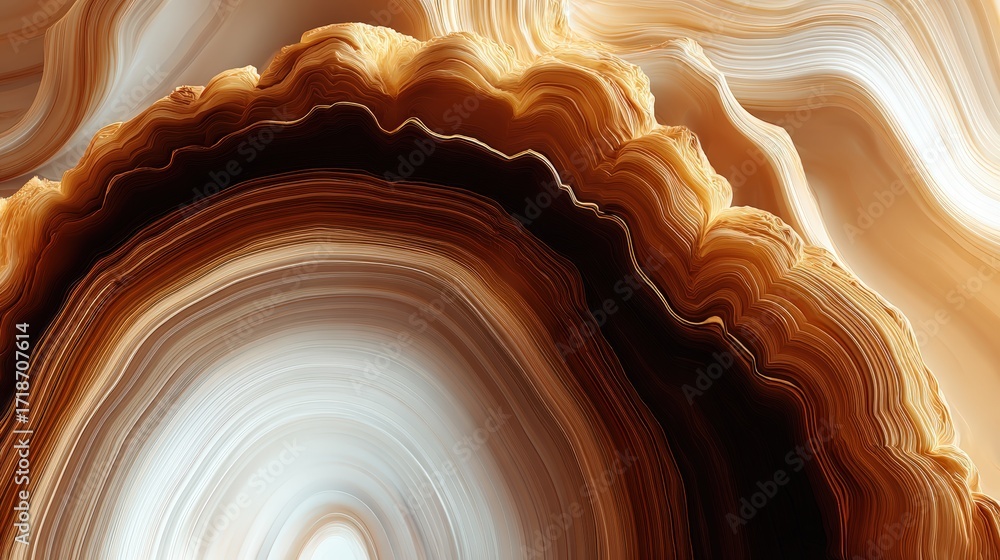 Poster abstract swirls of earthy brown and cream tones create a mesmerizing and organic marble effect with 