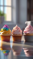 cupcakes with sprinkles